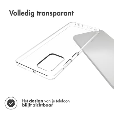 Accezz Hoesje - Geschikt voor Motorola Moto G73 - Clear Backcover - Transparant