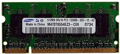 512 MB Samsung M470T6554CZ3-CE6 ID10198