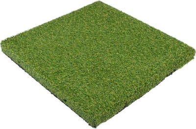 Rubbermagazijn - Kunstgras tegels - Per 1m² - 4 stuks - 50x50cm - Dikte 4,5cm - Speelplaatstegel - Incl. pennen