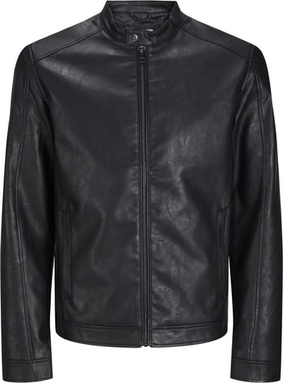 JACK&JONES PLUS JJEDYLAN CLEAN PU JACKET NOOS PLS Heren Jas - Maat EU3XL US1XL