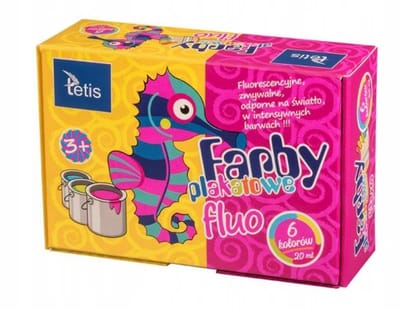 Tetis Poster Verf Fluorescerend 6 Kleuren 20ml