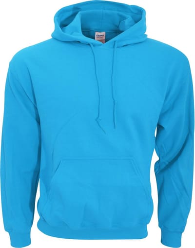 Gildan Zware Blend Volwassen Unisex Hooded Sweatshirt / Hoodie (Saffier)