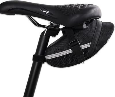 Dailygoods - Gereedschapstas onder zadel, fietszadel tas fiets onder zadel pack, fietstassen achterzadel met klittenbandbevestiging, voor MTB wegfiets vouwfiets