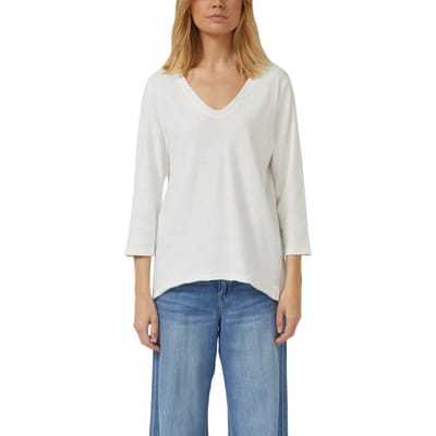 s.Oliver T-shirts Offwhite Taglia: 38 | Maglie a manica lunga Outlet | Donna | Bianco