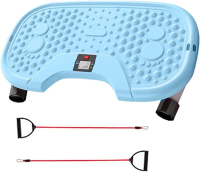 Draaibeenoefenaar - Fitnessmachine - Full body training - Geïntegreerde draaiactie - 55 x 30 cm - Blauw