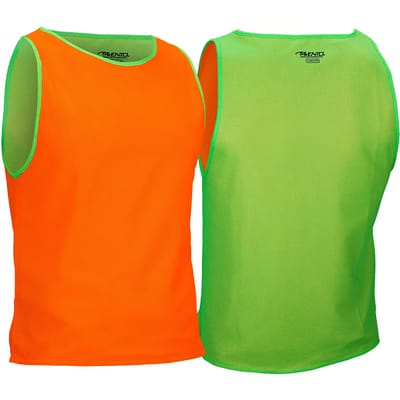 Avento Trainingshesje Dubbelzijdig - Pupil - Fluorgroen/Fluororanje
