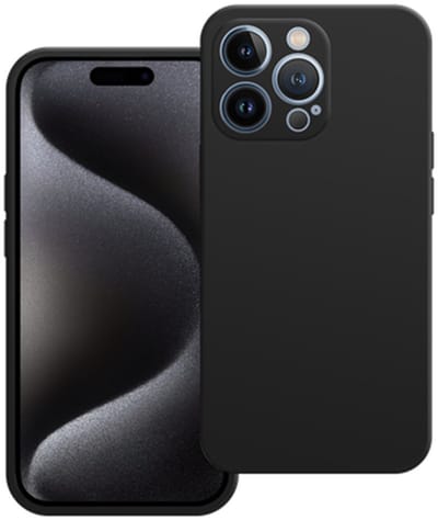 Just in Case hoesje geschikt voor iPhone 15 Pro Hoesje - Color Backcover - Zwart