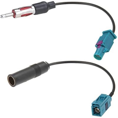 Universele Auto Stereo FM AM Radio Antenne Adapter Kabel - Fakra Z naar DIN Connector 2 Stuks