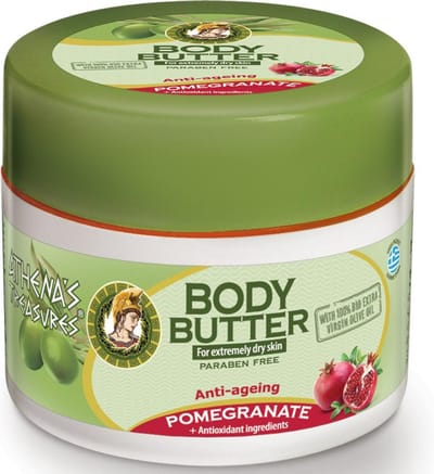Pharmaid Athena’s Treasures Body Butter Pomegranate – Intensieve Voeding & Anti-Aging Bescherming voor Extreem Droge Huid (200ml)