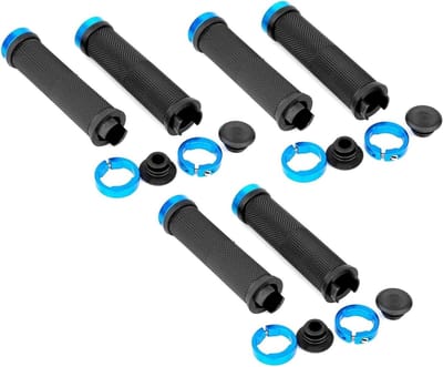 Fietshandvatten Set - Stuurgrepen Comfort - Comfortabel Fietsen - Ergonomisch Ontwerp - 3 Paar - Blauw Zwart