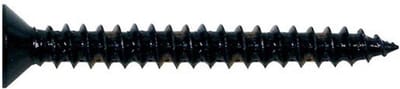 Boston TS-05-B Schroeven 3,5x25mm - 12 Stuks, Plat Tappen, Zwart