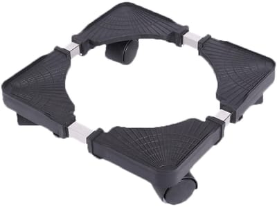 Dailygoods- Koelkastwasmachinestandaard Verstelbaar - Zware Belasting 100 kg - Vergrendelbare Wielen - Stabiele Beweging - Geschikt voor Huishoudelijke Apparaten - Mobiele Basis