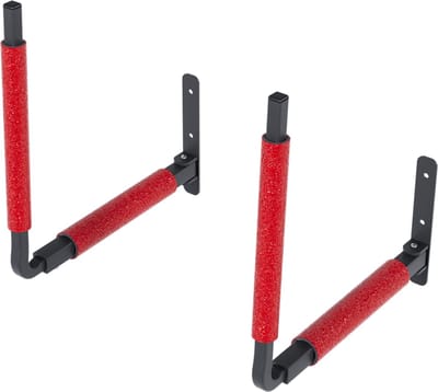 QLS BOX1 ROOD 1 Paar Muurbeugel Voor Dakkoffer Zwart Metalen 57 cm Beugel 4895