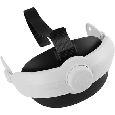 Hoofdband voor Meta 3 Headset ABS Verstelbaar Opvouwbaar VR Headset Accessoires Band Vervanging met black