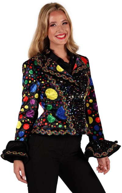 Confetti carnavalsjas voor dames - voor carnaval & feest