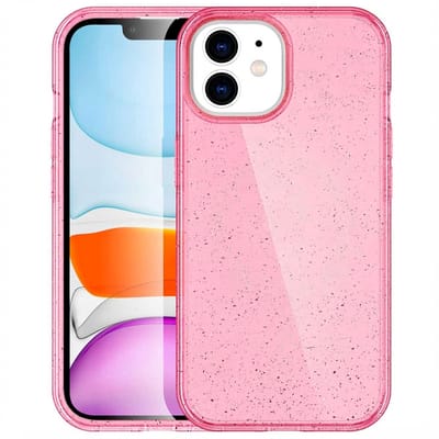 imoshion Hoesje - Geschikt voor Apple iPhone 12 Pro / 12 - Sparkle Backcover geschikt voor MagSafe - Glitter Roze