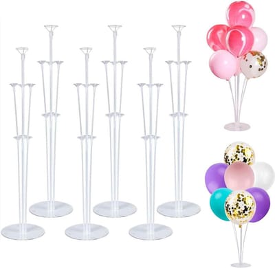 Loha-party® - Ballonstandaard Kit - 6 Sets - Transparant - Feest & Decoratie