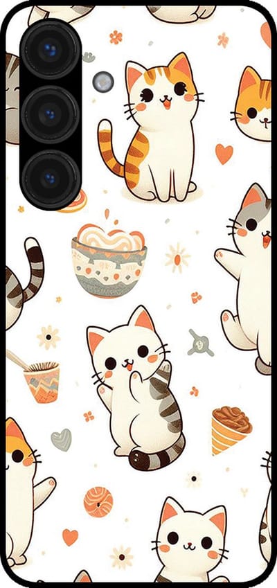 Smartphonica Telefoonhoesje geschikt voor Samsung Galaxy S24 Plus met katten opdruk - TPU backcover case cat design geschikt voor Samsung Galaxy S24 Plus