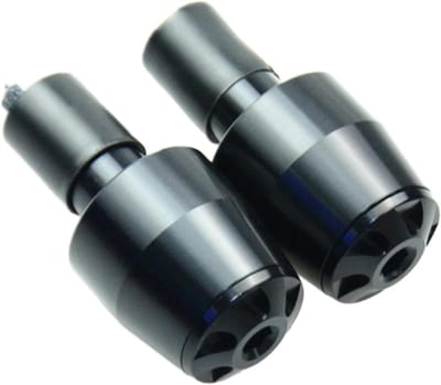 Stuuruiteinden Motorfiets - Handvat Beschermers - Verbeterde Controle - Anti-vibratie Aluminium - 2 stuks - Zwart
