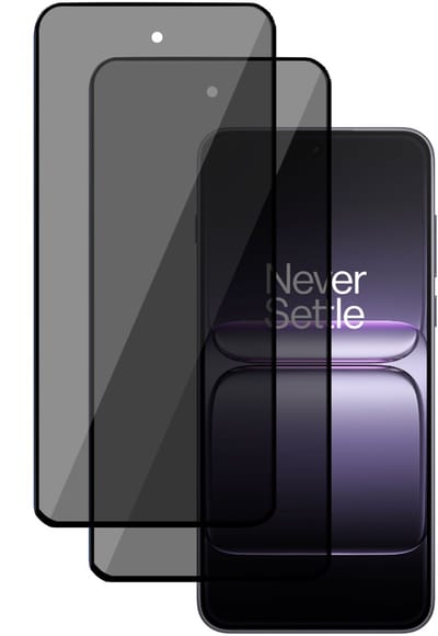 2x TechNow Privé Screenprotector geschikt voor OnePlus Nord 5 Screenprotector - Privacy Beschermglas - Rounded - Privacy Proteqt+