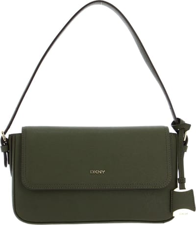DKNY Schoudertas Avondtas Bibi EW Flap Shoulderbag Military Green Olijfgroen