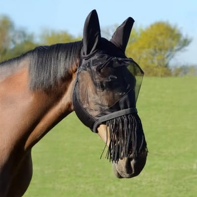Vliegmasker voor paarden met neusbescherming York