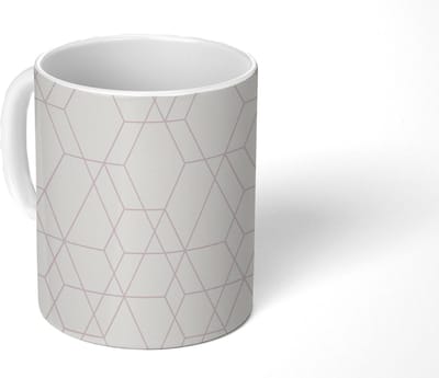 Mok - Koffiemok - Mozaïek - Design - Geometrie - Mokken - 350 ML - Beker - Koffiemokken - Theemok