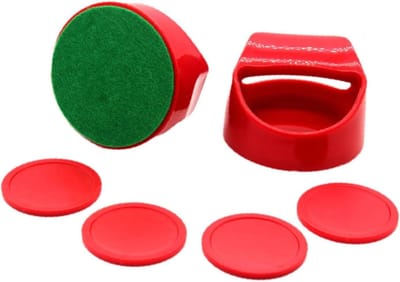 Air Hockey Set - Pusher Puck - Familiespel Spelen - Duurzaam ABS Kunststof - 10 cm x 6.8 cm
