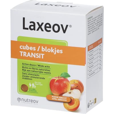 Nutreov Physcience Laxeov Appel-Abrikoos 20x10 Zakje