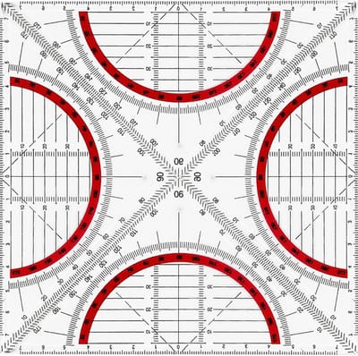 Kunststof geodriehoek - Geometrie driehoek - Cirkels tekenen - Flexibel met handgreep - 4 stuks - Transparant