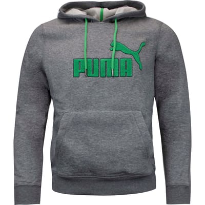 Puma Heren SP Hoodie Fleece Grafisch Logo Sweatshirt Grijs 827876 03