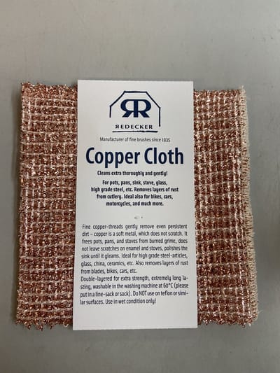 Redecker koperdoek 2 stuks 14*15 cm