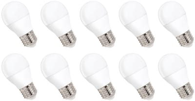 Spectrum LED Kogellamp E27 8W - 230V - 710 Lumen - 3000K Warm wit - Gezellig licht - Energiezuinig - 10 stuks
