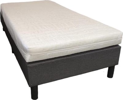 Boxset antraciet met Comfort Foam Matras 90x200cm