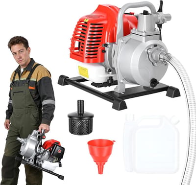 Waterpomp - Overdrachtspomp - Water Verplaatsen - Gas Aangedreven - 100 Voet Lift - Rood