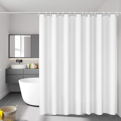 Famanu – Douchegordijn 180 x 200 cm – waterdicht schimmelbestendig + 12 P haken