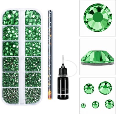 Goodbitz® - Rhinestones - 3-delig - Rhinestones steentjes - Strasssteentjes - Steentjes decoratief - Steentjes nagels - Plak diamantjes - Plaksteentjes
