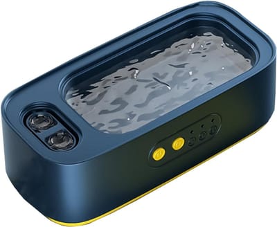 Reinigingsapparaat Sieraden - Ultrasoon Reiniger - Snel Reinigen - Stille Werking - 700ml Capaciteit - Blauw Wit