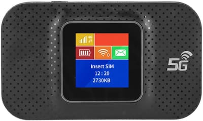 Allecto - 4G Draagbare WiFi-hotspot - Mobiele MiFi-hotspot - Verbinding met 10 Apparaten - Zwart - Breed Compatibel - Ideaal voor Reizen - Compact ...