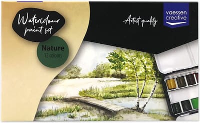 Vaessen Creative Aquarelverf - Natuur - 12 kleuren