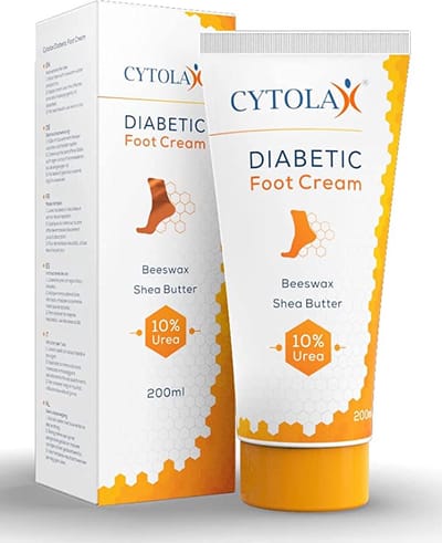 Cytolax voetcreme diabetes 200ml - Verzacht & hydrateert ruwe, harde, gebarsten, eeltige voeten - Voetverzorgingscrème om de elasticiteit te verbeteren.