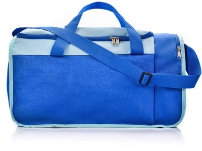 Meteor Widar - Fitness tas - Sportuitrusting - Ideaal voor sportschool en training - Blauw / Lichtblauw