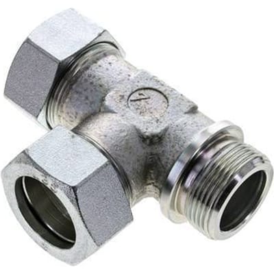 35L & G1-1/4'' Verzinkt Stalen L-Snijringkoppeling Buitendraad 160bar ISO 8434-1