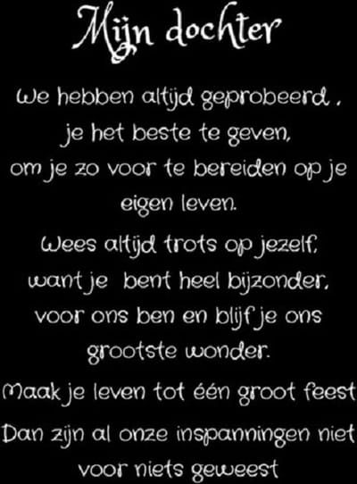 Tekstbord Mijn Dochter - cadeau dochter - cadeau kerst - cadeau sinterklaas
