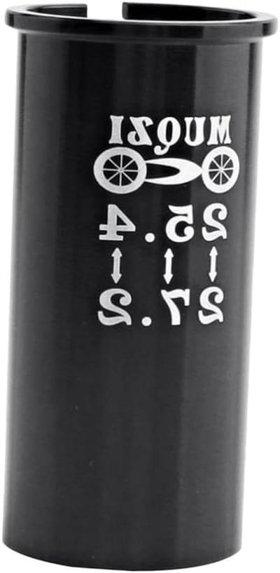 Zadelpen Adapter - Buis Sleeve - Fiets Upgrade - CNC Bewerkt - 25.4 naar 27.2mm - Zwart