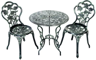 Balkonset - Bistroset - Tuinset - bistroset 2 persoons - Antiek - Groen - 3 delig