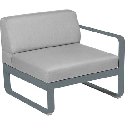 Fermob BELLEVIE Fauteuil Module rechts - 26 stormgrijs mat - 79 Flanelgrijs