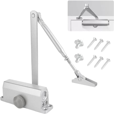 Automatische hydraulische deursluiter 45-65 kg instelbaar - veerdeurdranger met vergrendelingsfunctie - commercieel en privégebruik