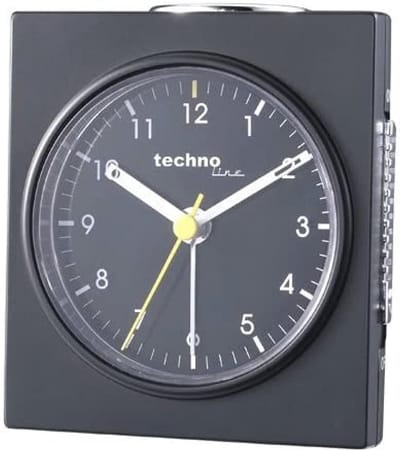 Analoge Quarzwecker met Schlummerfunctie - Zwart