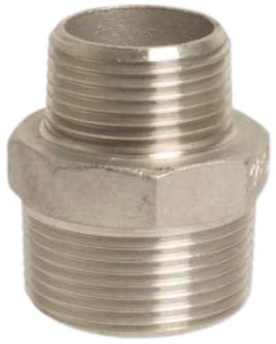 RVS Verloopnippel 1" x 3/4" - Draadfitting RVS 316